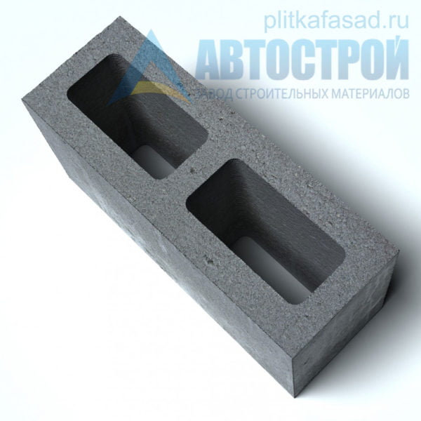 Блок бетонный для межквартирных перегородок КСР-ПР-ПС-39-100-F75-1250 140х190х390мм пустотелый