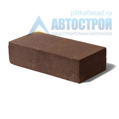 Кирпич бетонный стеновой полнотелый коричневый