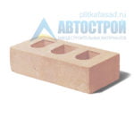Кирпич бетонный стеновой пустотелый бежевый
