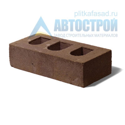 Кирпич бетонный стеновой пустотелый коричневый