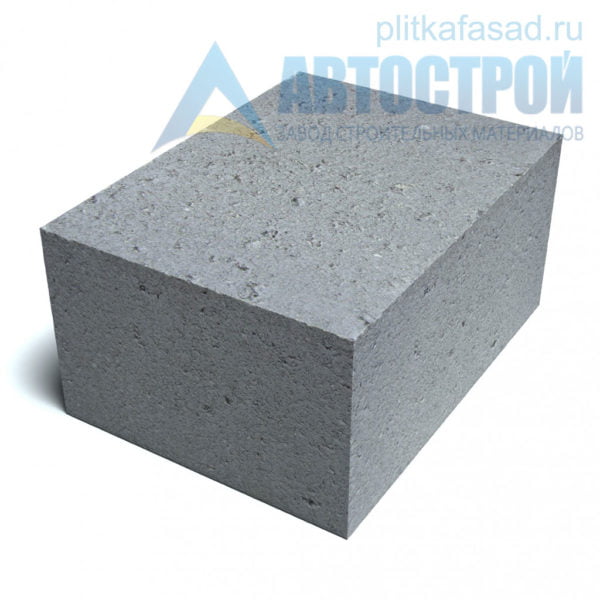 Блок бетонный фундаментный КСР-ПР-39-150-F75-2200 (СКЦ-3ПР) 240х190х390мм полнотелый