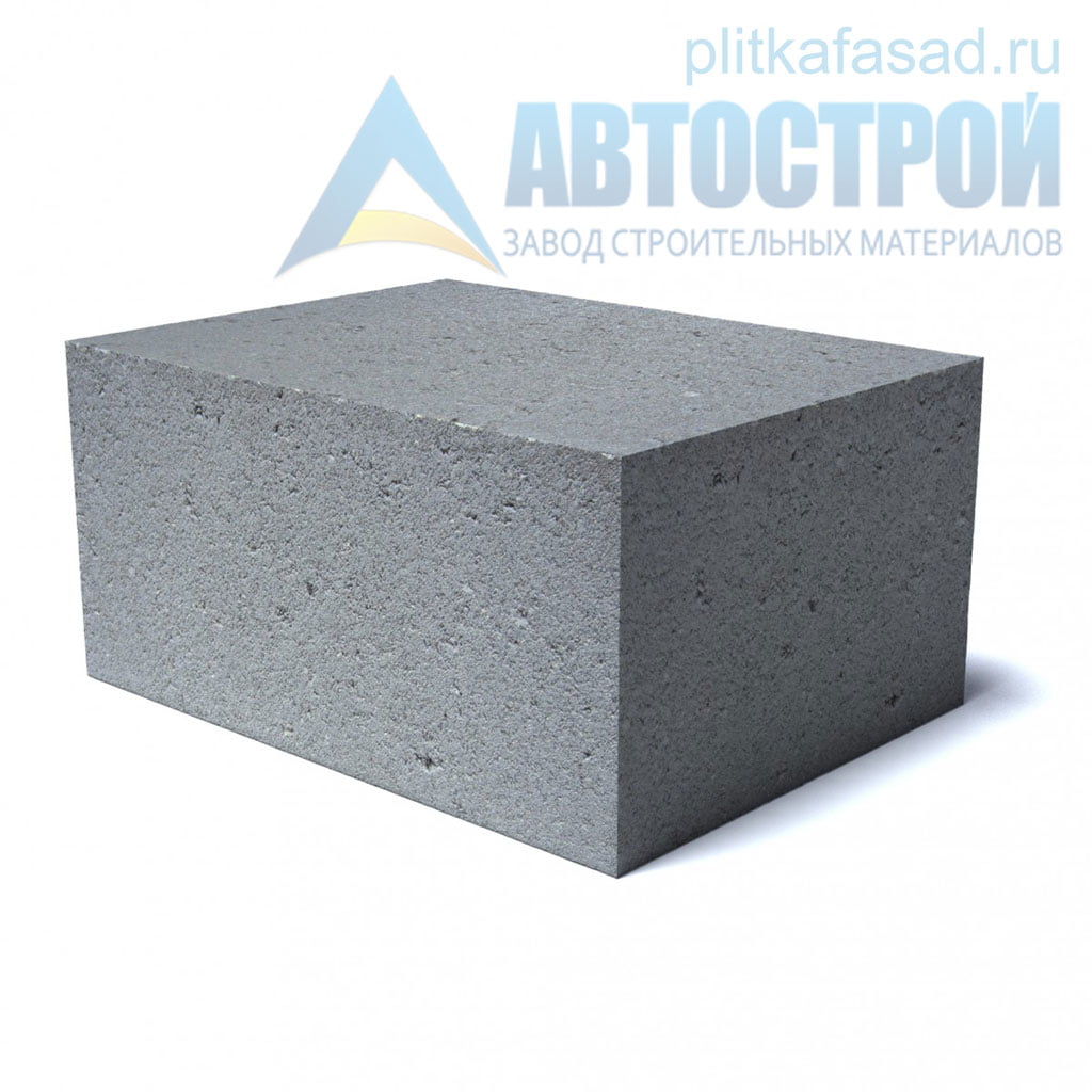 Блок бетонный фундаментный 240х190х390мм полнотелый